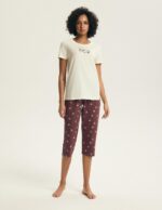 Pižama Henderson Ladies 44465 Evika trumpomis rankovėmis S-XL