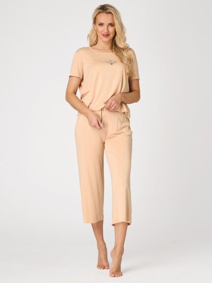 Pižama Key LNS 771 A26 trumpomis rankovėmis modalas S-XL