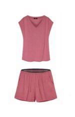 Pižamos šortai Mefemi Mix&Match Mila PDI1 vienspalviai S-2XL - Image 3