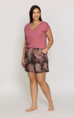 Pižamos šortai Mefemi Mix&Match Mila PDI1 vienspalviai S-2XL - Image 6