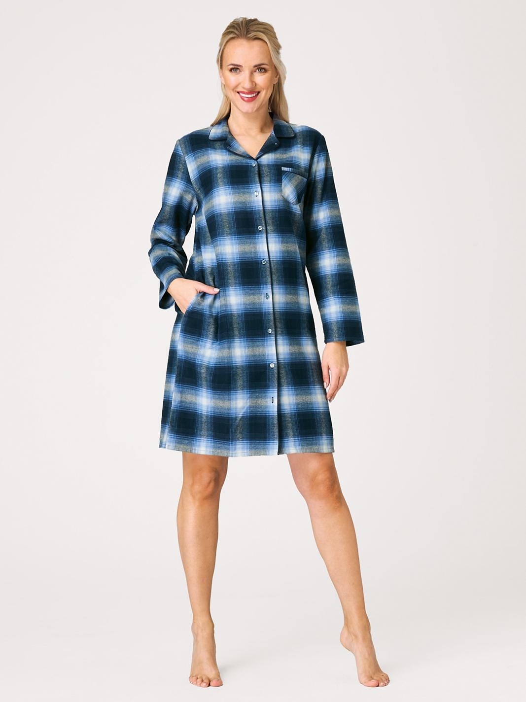 446234.jpg Naktinukai Key LND 465 B26 ilgomis rankovėmis 2XL-3XL sagstoma - Image 1