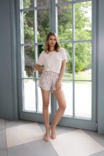 Pižama Sensis Dahlia trumpomis rankovėmis XS-2XL - Image 2